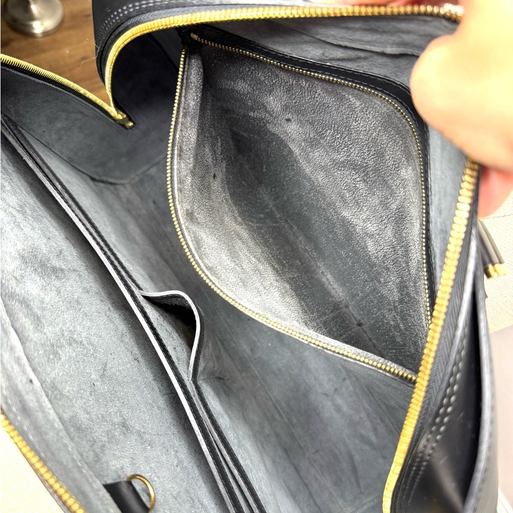 Authentic Louis Vuitton Sorbonne business tote bag black Epi leather large - Picture 16 of 16
